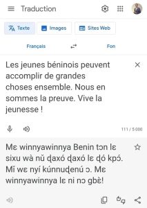 Traduction Fongbé